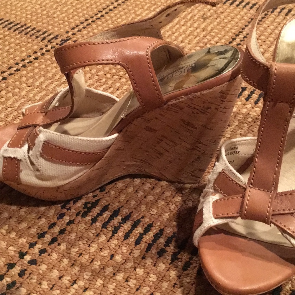 Michael Kors cork wedges